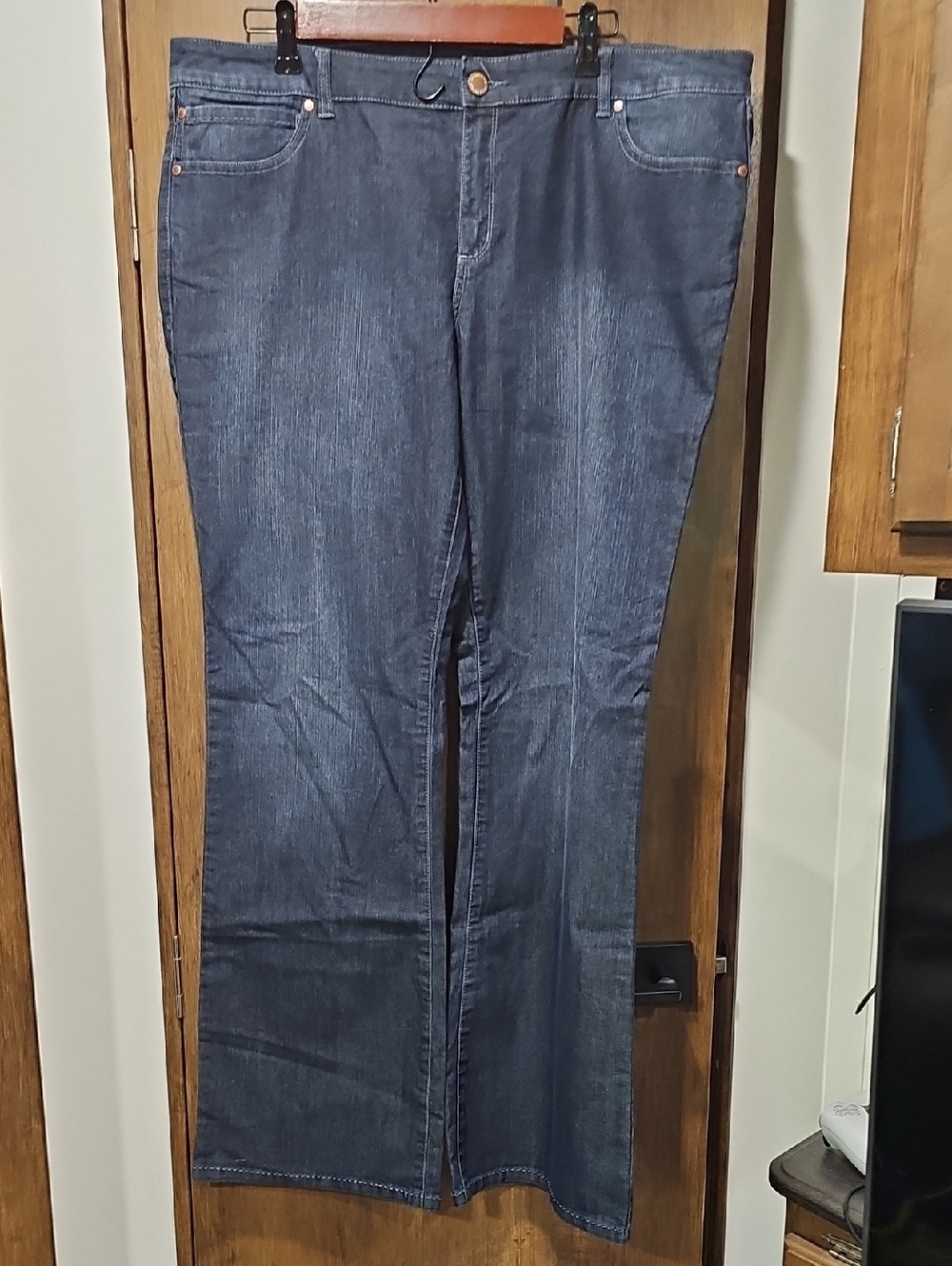 Daisy Fuentes Men's Dark Blue Bootcut Jeans